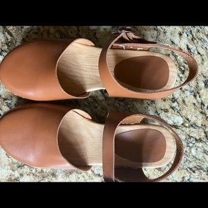 Cute clogs , worn once for a baby shower . Size 7.